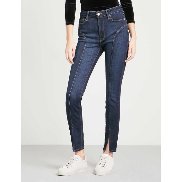 Good American Good Legs Crop Split Hem Skinny Jean - Picture 4 of 8